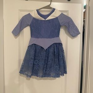 Taylor Joelle Princess Aurora Blue Lace Dress - 4T